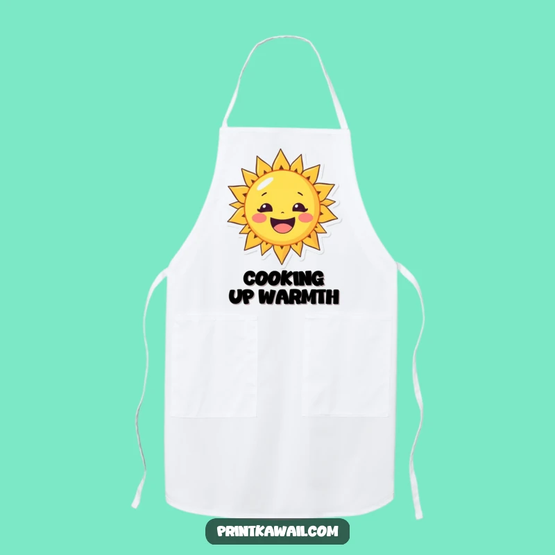 Funny Cheerful Sun Apron - Kitchen Sunshine, Perfect Cooking Gift