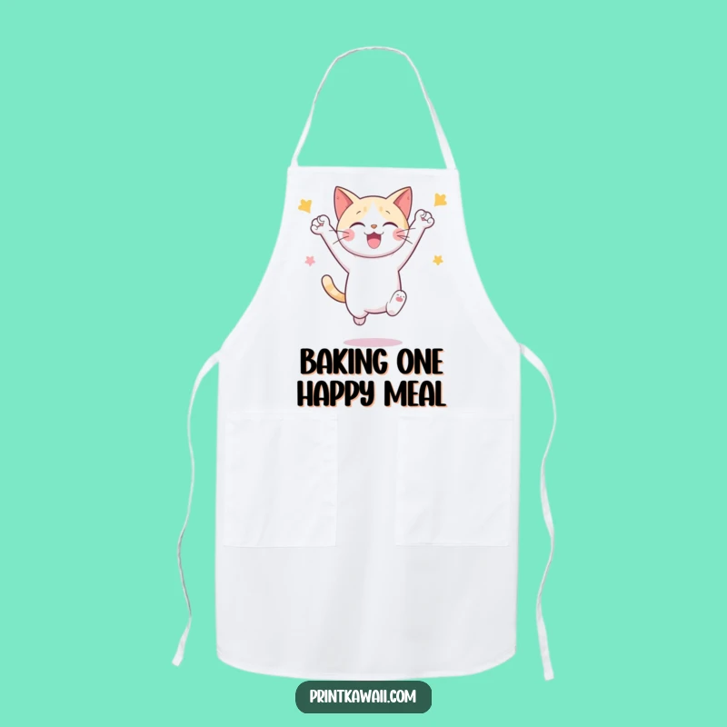 Funny Cat Celebration Apron: Cook with Feline Flair