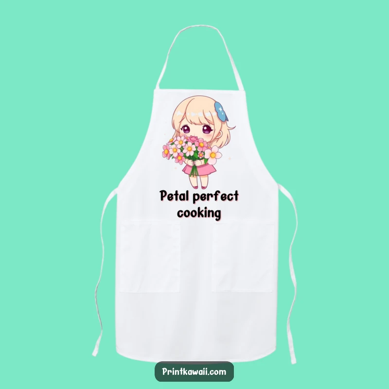 Funny Cute Flowers Apron - Kitchen Garden of Sparkling Blooms