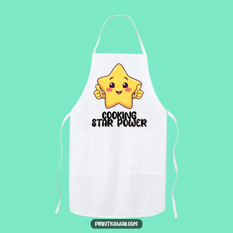 Funny Star Thumbs Up Apron: Cook with Star Power