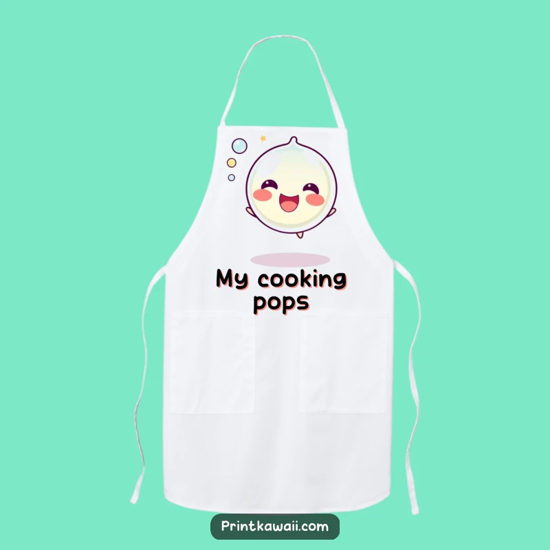 Funny Bubble Apron: Happy Popping Character for a Joyful Kitchen