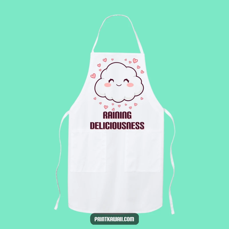 Funny Happy Cloud Apron: Sprinkle Love While You Cook!