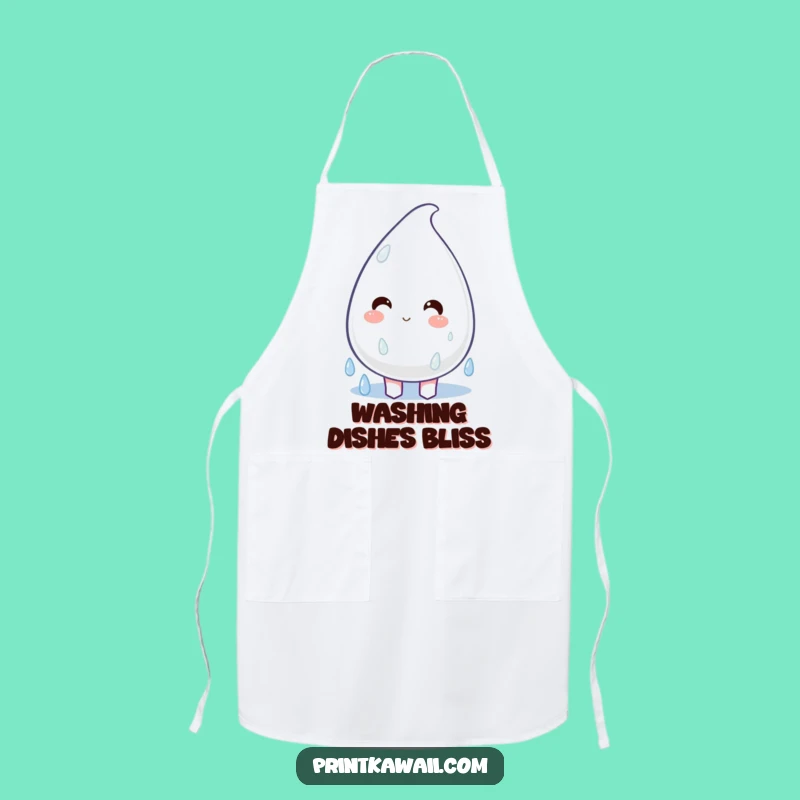 Funny Happy Raindrop Apron - Cheerful Chef's Bib, Perfect Funny Gift