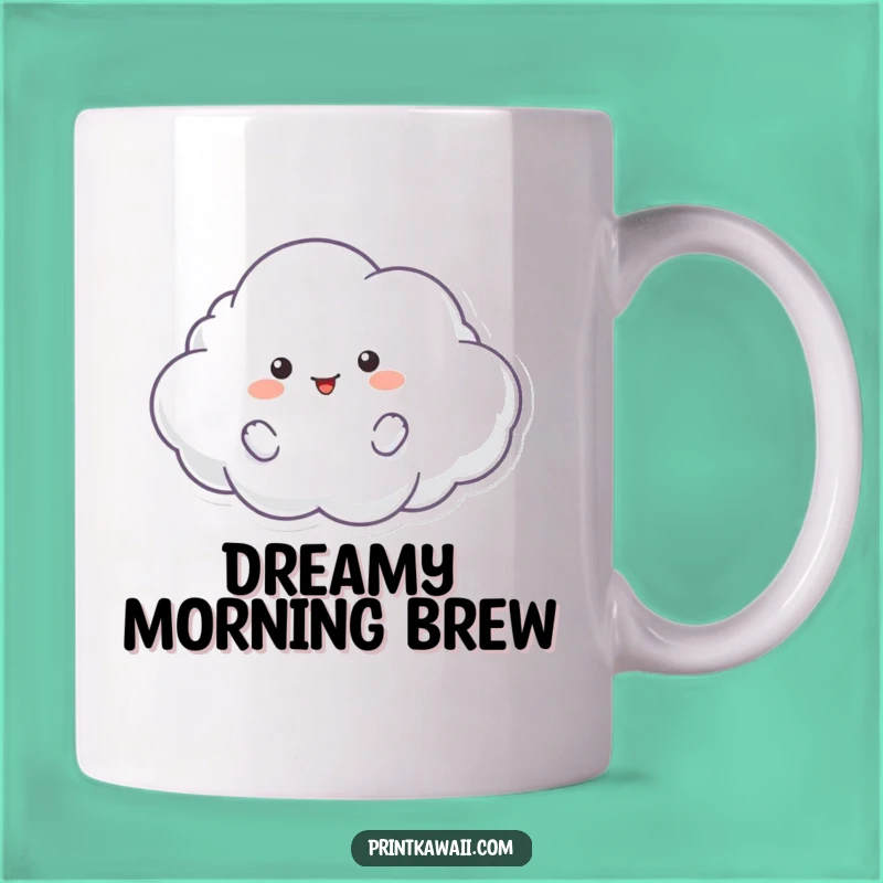 Funny Cloud Mug - Playful Character Design, Perfect Whimsical Gift