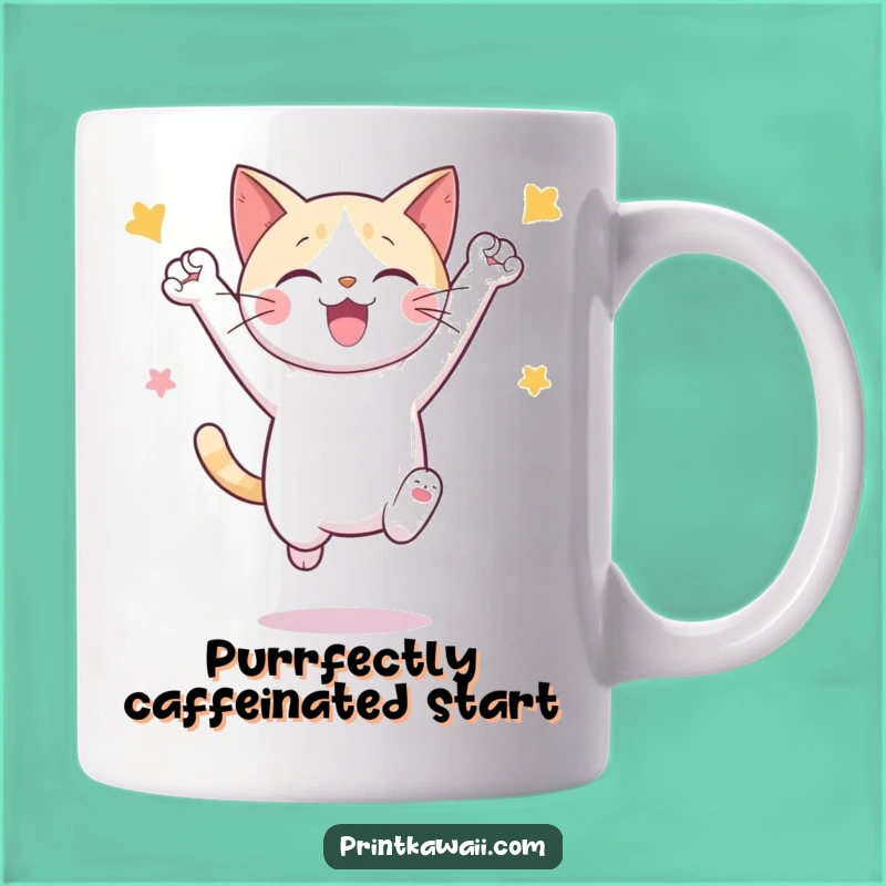 Funny Cat Celebrating Mug: Your Purrfectly Hilarious Gift