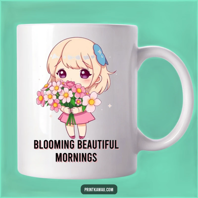 Funny Cute Flowers Mug - Sparkling Bouquet Humor Gift