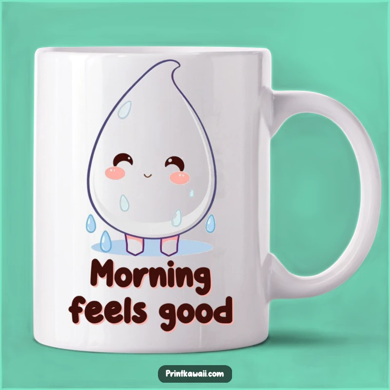Funny Happy Raindrop Mug - Joyful Drips, Perfect Funny Gift for Gloomy Days