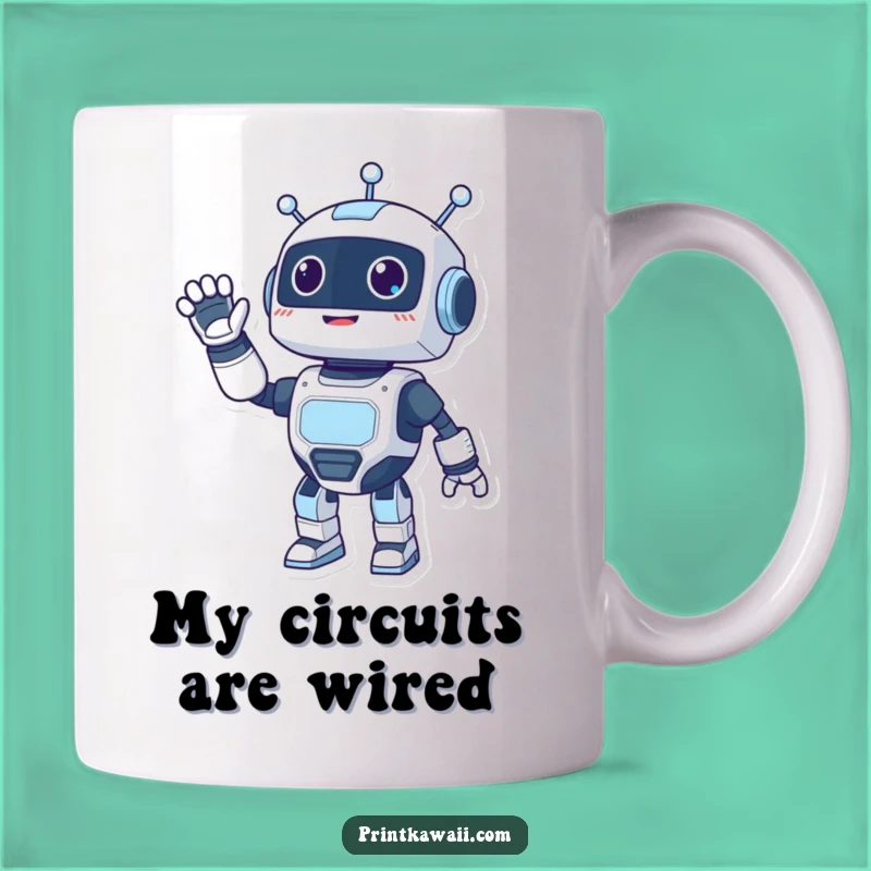 Funny Robot Waving Mug: Your Hilariously Friendly Gift