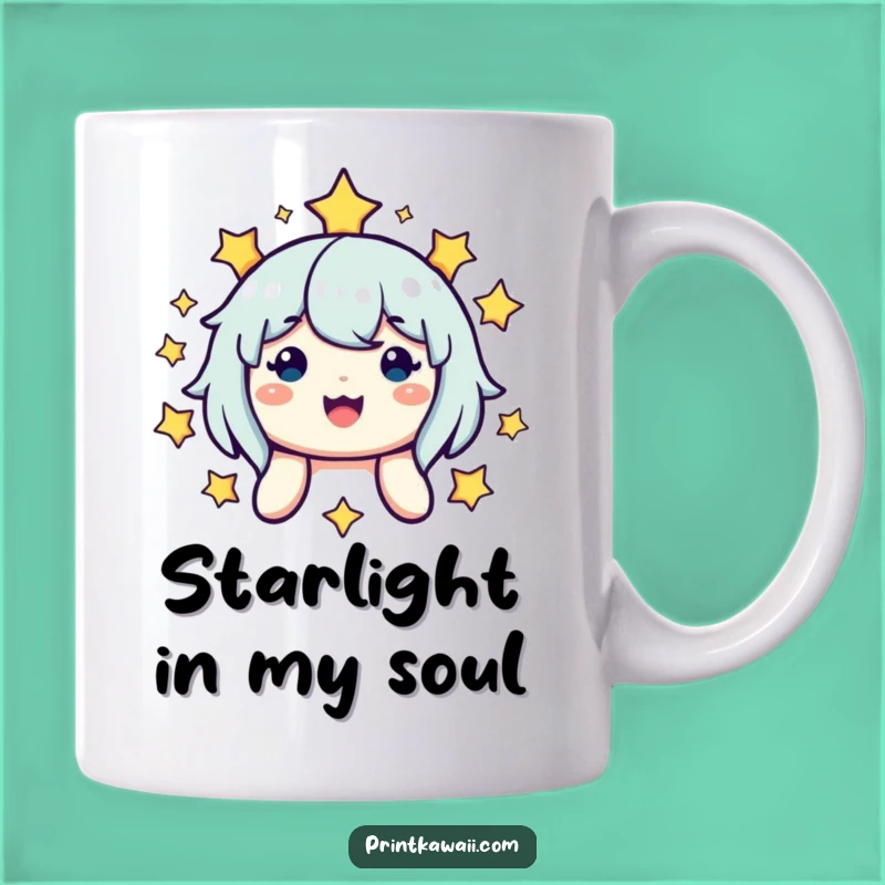 Funny Smiling Star Character Mug: A Radiant Celestial Gift for Any Occasion
