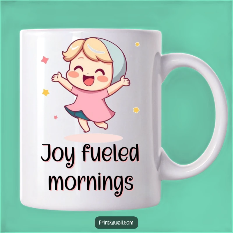 Funny Dancing Character Mug: Spread Joy with a Happy Little Dance Gift