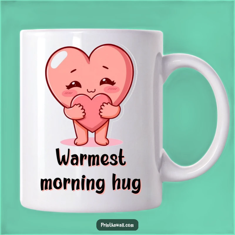 Funny Heart Hug Mug - Adorable Love & Comfort Gift