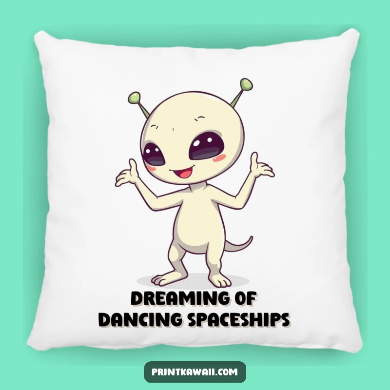 Funny Alien Dance Pillow: Soft Sci-Fi Character Decor, Comfy and Hilarious Gift