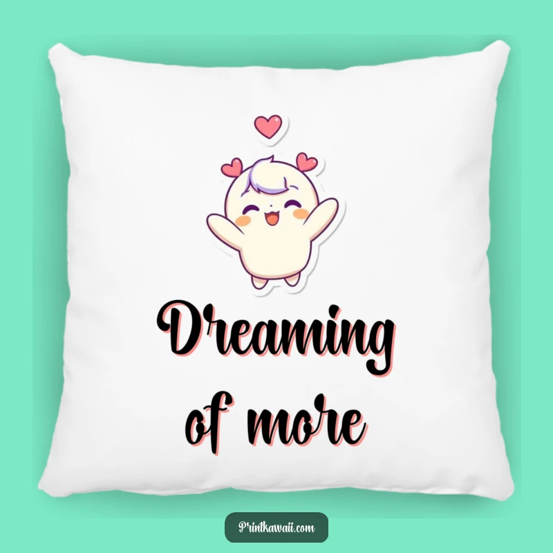 Funny Comfort Pillow: Cute Character's Heart Float - Soft & Funny Gift Decor