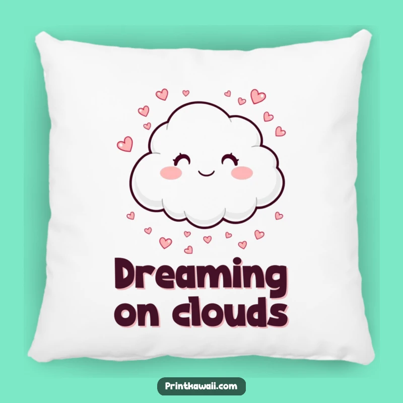 Funny Happy Cloud Pillow: Cozy Comfort with Gentle Love