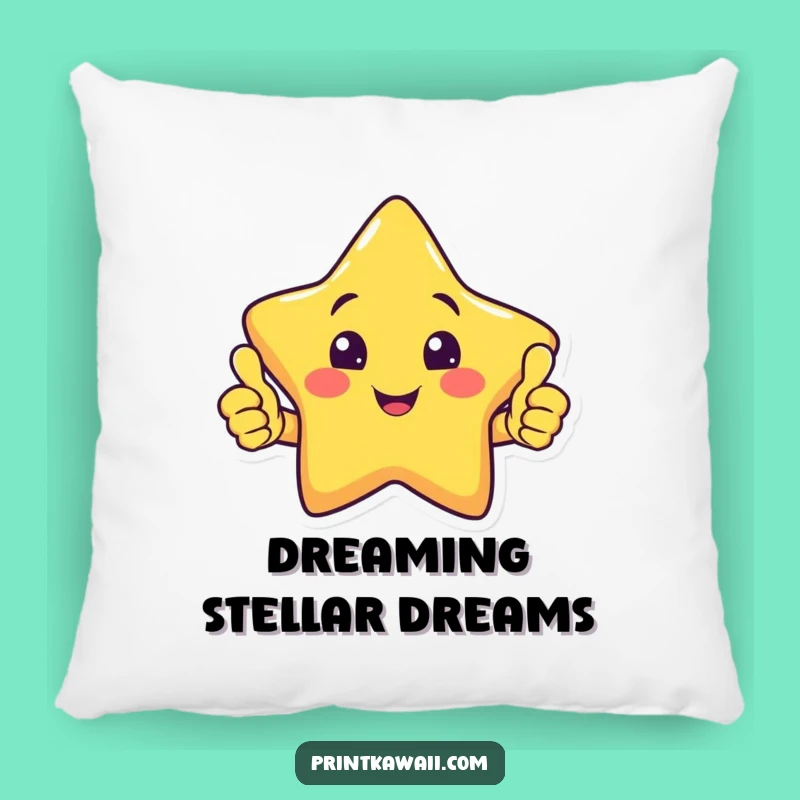 Funny Star Thumbs Up Pillow: Snuggle Up with Smiles