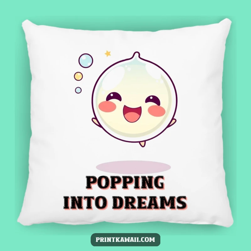 Funny Bubble Pillow: Happy Popping Character for Cozy Comfort