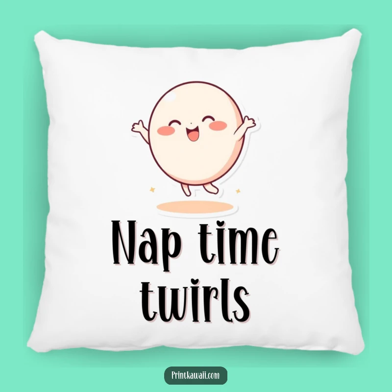 Funny Dancing Round Character Pillow: Cozy Up with Joyful Comfort!