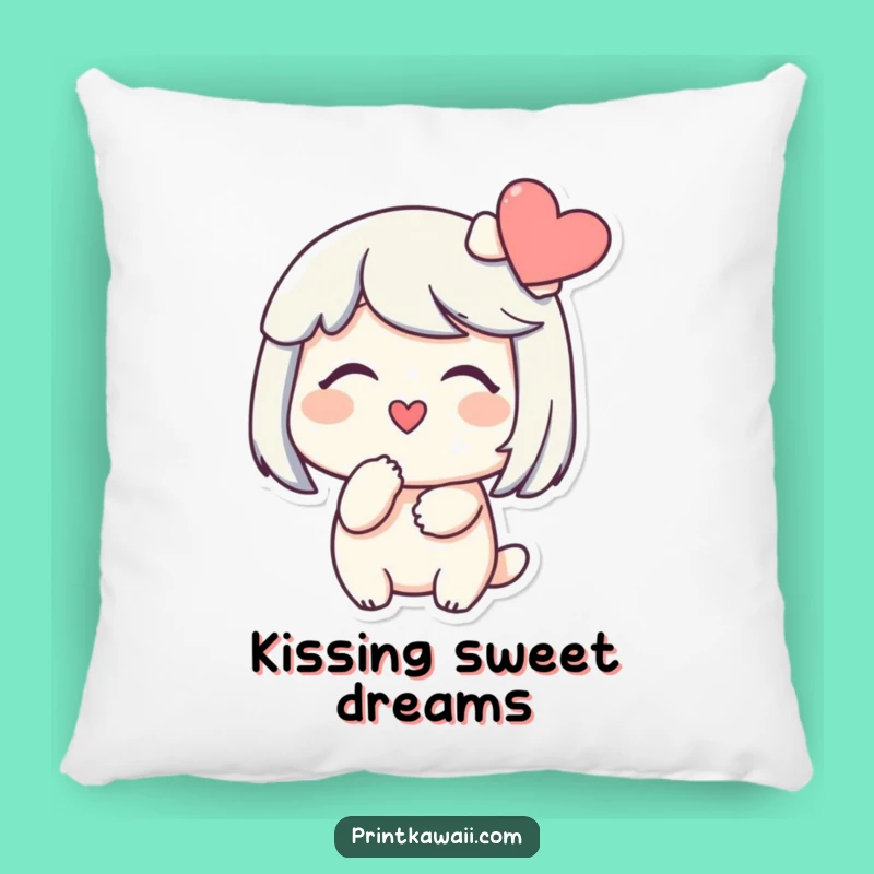 Funny Kissing Heart Pillow: Cozy Affection Decor, Sweet Funny Gift