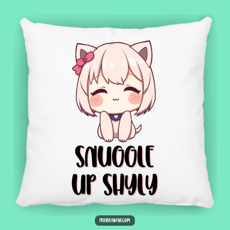 Funny Shy Blush Pillow: Cozy Comfort with a Sweet, Bashful Smile