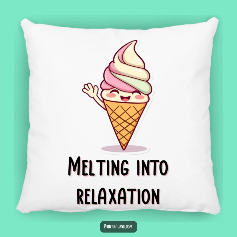 Funny Ice Cream Pillow: Cozy Giggles, Sweet Comfort Gift