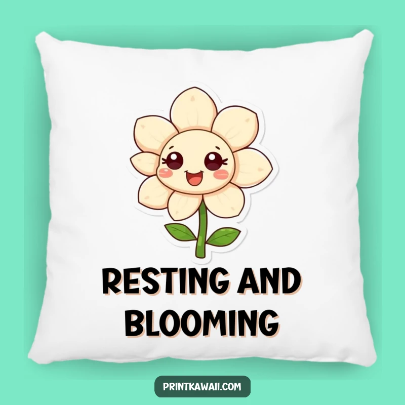 Funny Flower Pillow: Cozy Comfort with Happy Blooms, The Perfect Funny Gift!