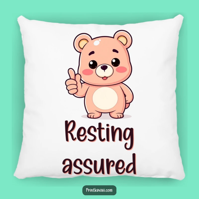 Funny Pillow: Gummy Bear Thumbs Up Comfort, A Cozy Humorous Accent