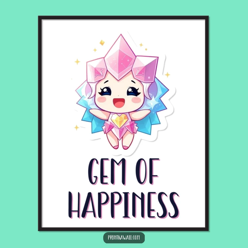 Funny Sparkling Gem Digital Art - Instant Radiant Decor, Perfect Funny Gift