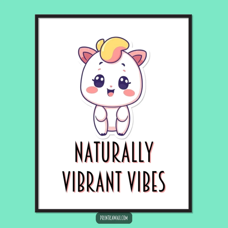 Funny Rainbow Digital Print: Surprised Smile Art, Instant Vibrant Decor