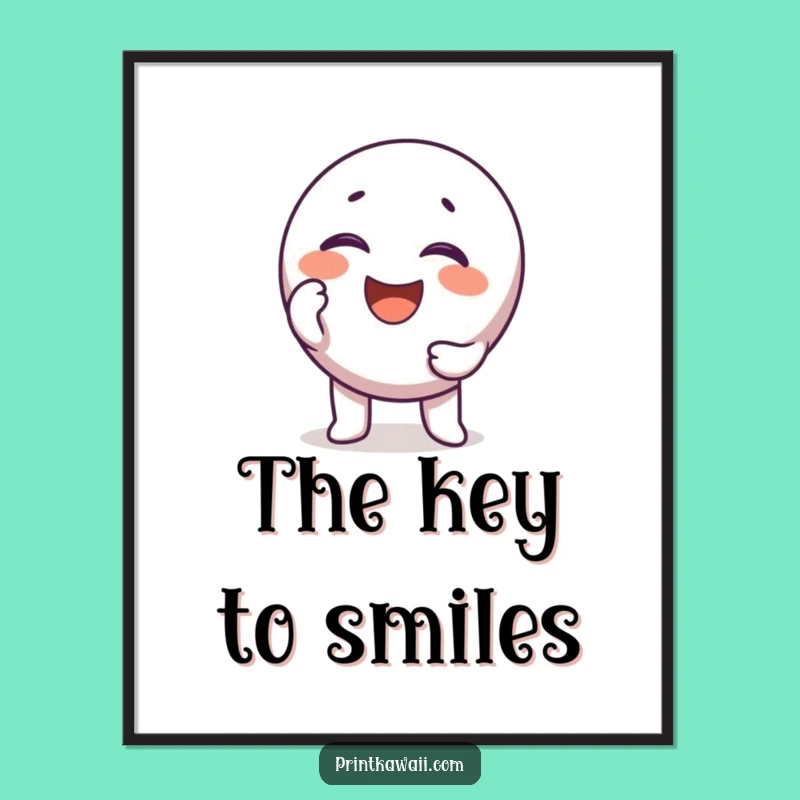 Funny Unlock Giggle Key Print, Instant Joy & Perfect Funny Gift for Walls