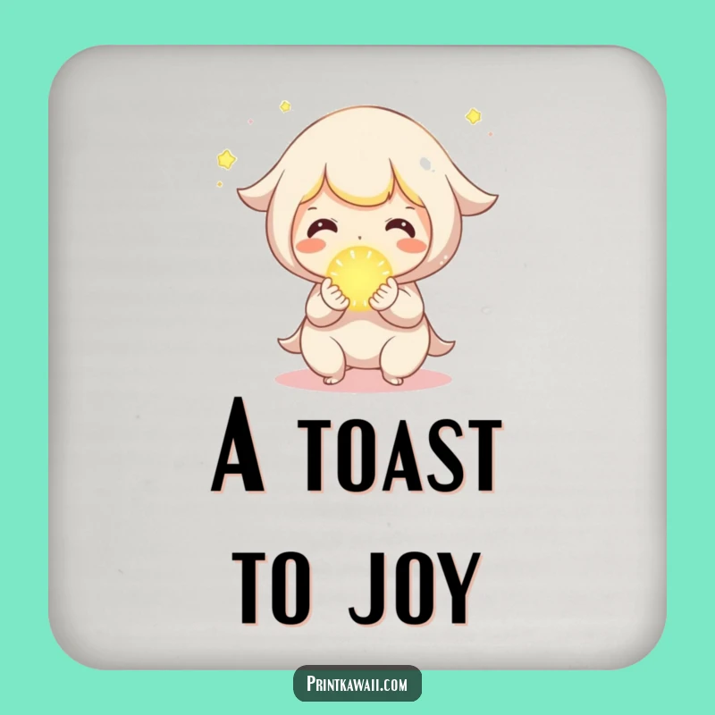 Funny Sharing Orb Drink Coaster: Protect Surfaces with Joy