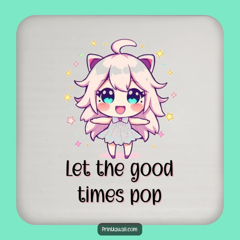 Funny Sparkle Dust Coaster: Exciting Character for a Lively Table