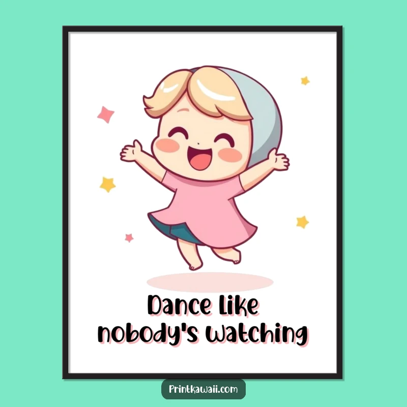 Funny Dance Poster: Capture the Joy of a Character's Happy Moves