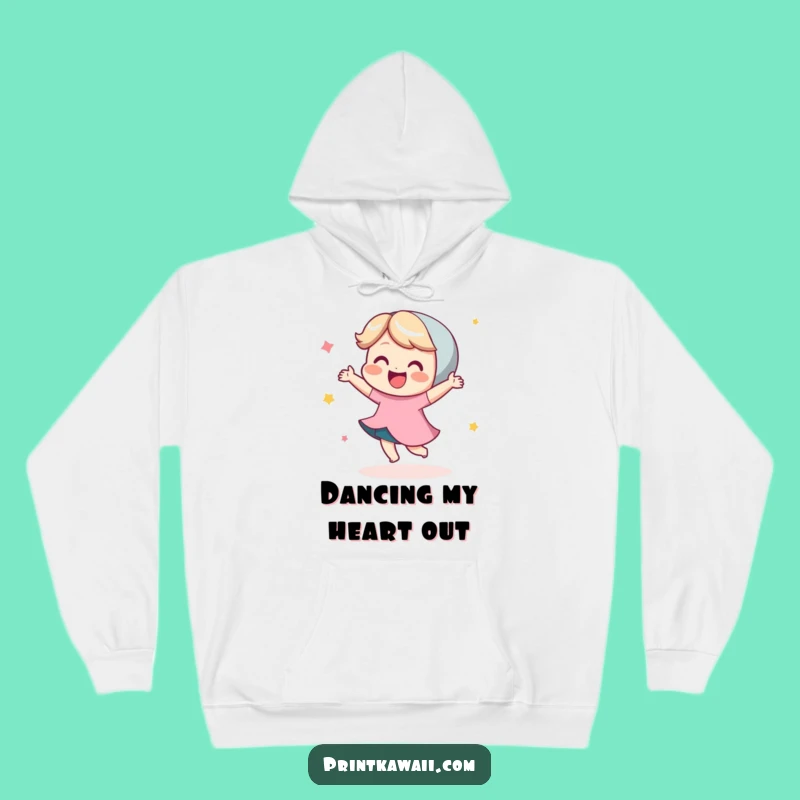 Cozy Funny Dance Hoodie: Warm Up with a Character's Joyful Moves