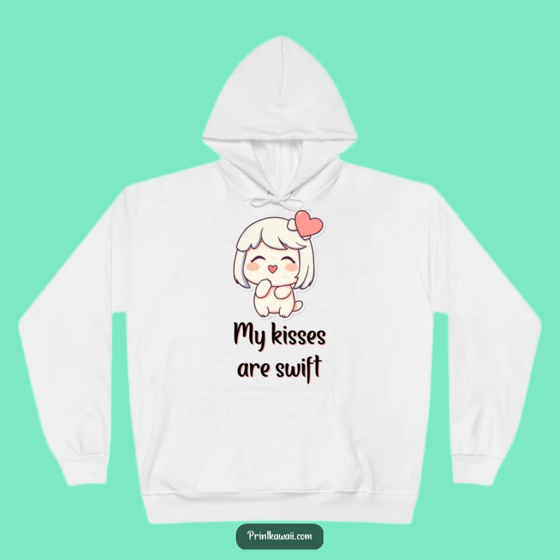 Funny Kissing Heart Hoodie: Cozy Affection & Love, Perfect Warm Funny Gift