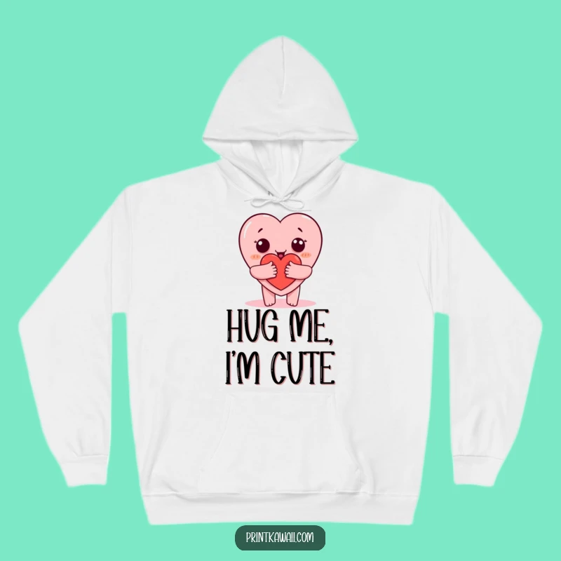 Funny Hugging Heart Hoodie: Cozy Up with This Adorable Character Sweatshirt