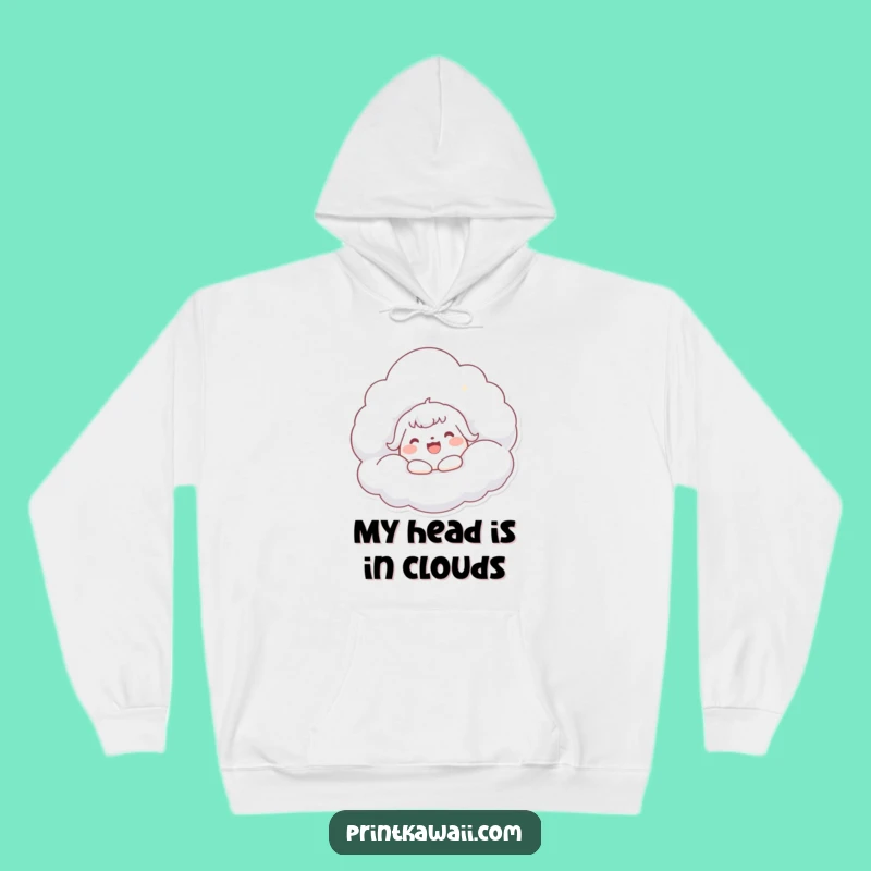 Funny Kawaii Cloud Hug Hoodie: Cozy Character Embrace, Amazing Funny Gift