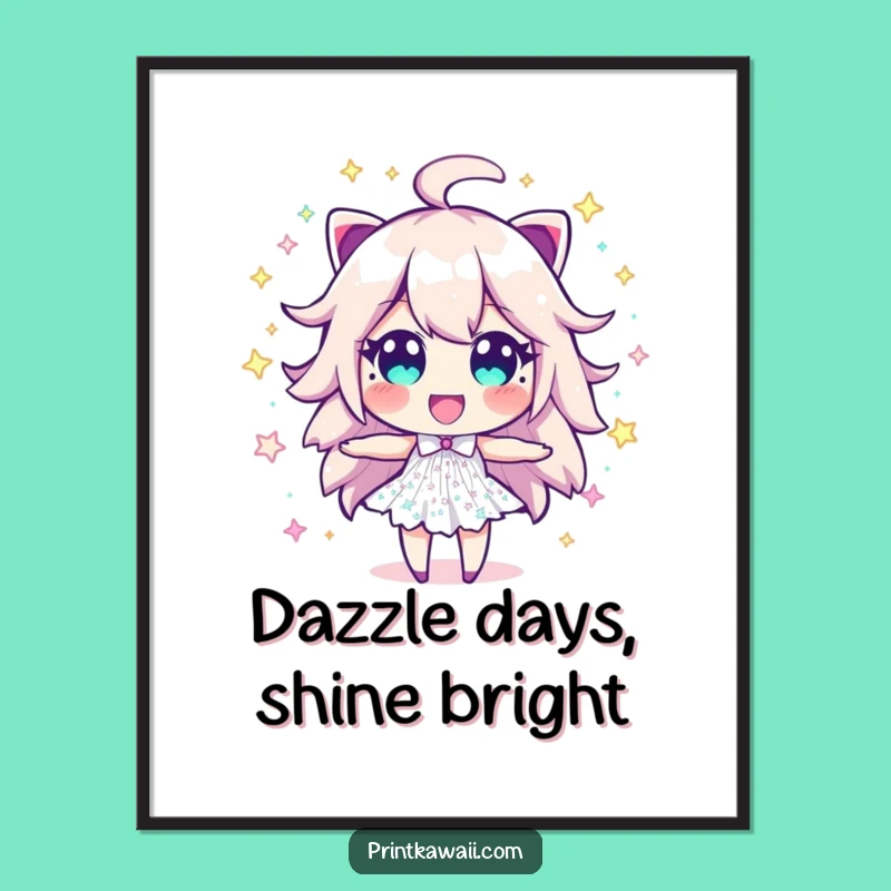 Free Printable Wall Art: Exciting Sparkle Dust Guy for Dazzling Home Decor