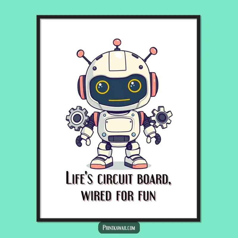 Funny Free Printable Robot Wall Art: Humorous Downloadable Decor for Geeks