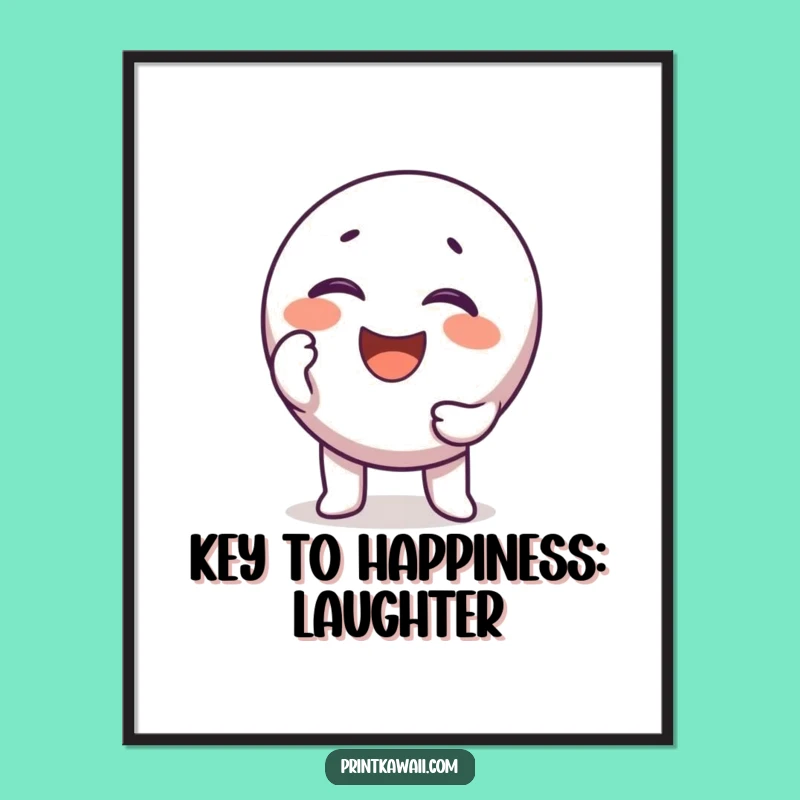Funny Free Printable Wall Art: Key Unlocking Laughter Downloadable Art Gift