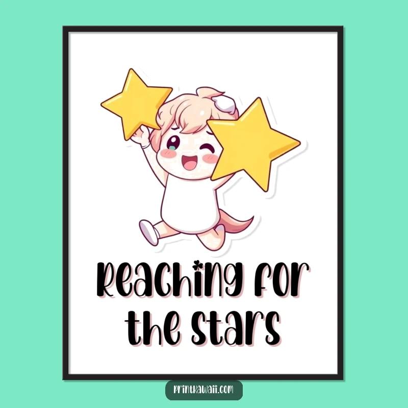 Funny Free Printable Wall Art: Glee Star Leaper, Whimsical Downloadable Decor