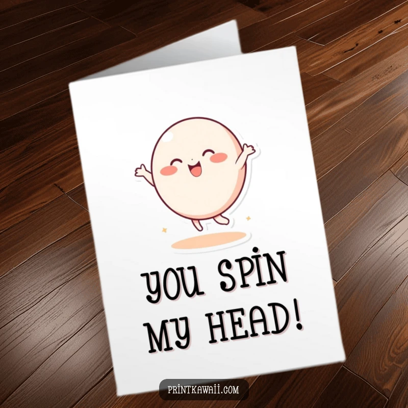 Funny Free Printable Congratulations Card featuring a playful, round character dancing gleefully to celebrate exciting achievements.