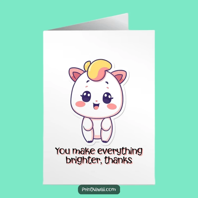 Free Printable Rainbow Thank You Card: Cheerful Downloadable Gratitude