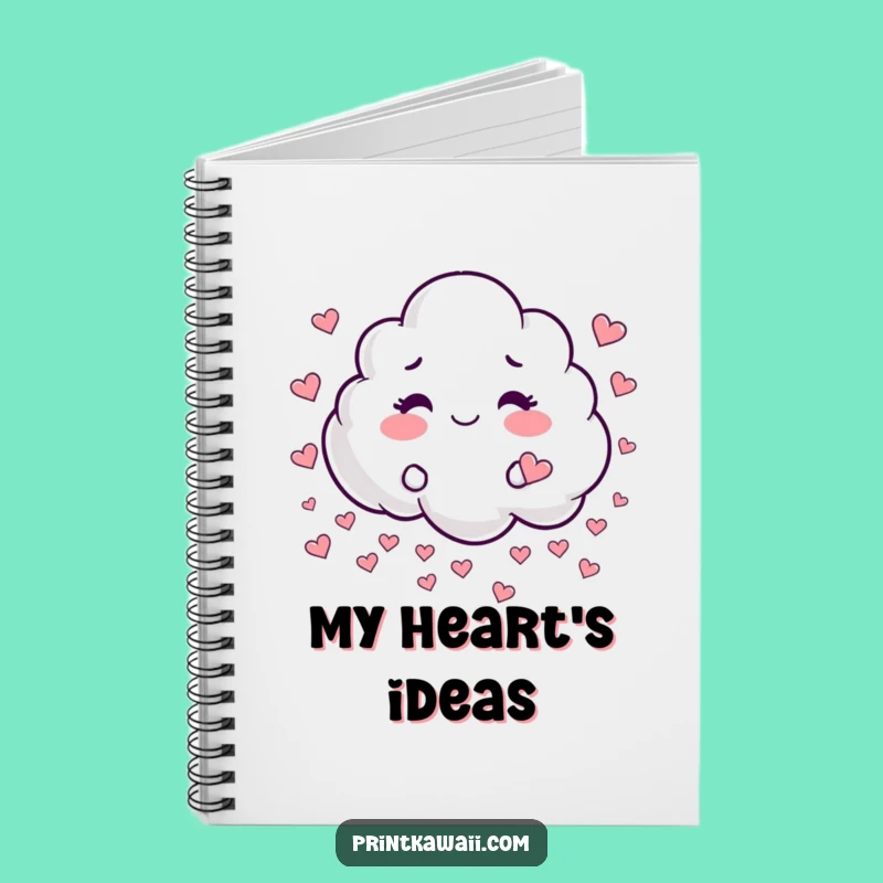 Funny Heart Rain Cloud Notebook: Jot Down Ideas with Whimsical Flair