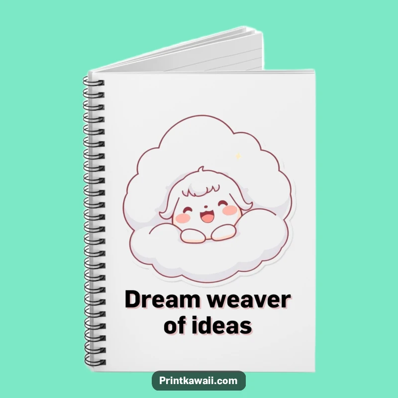 Funny Kawaii Cloud Hug Notebook: Joyful Character Journal, Perfect Funny Gift