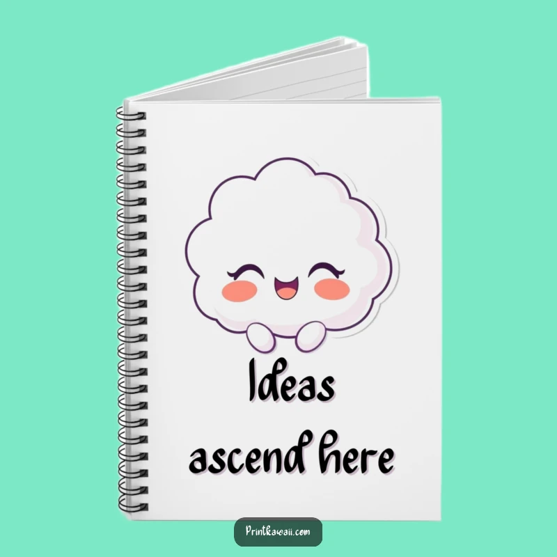 Funny Notebook: Giggling Cloud Character Notes, Perfect for Humorous Ideas