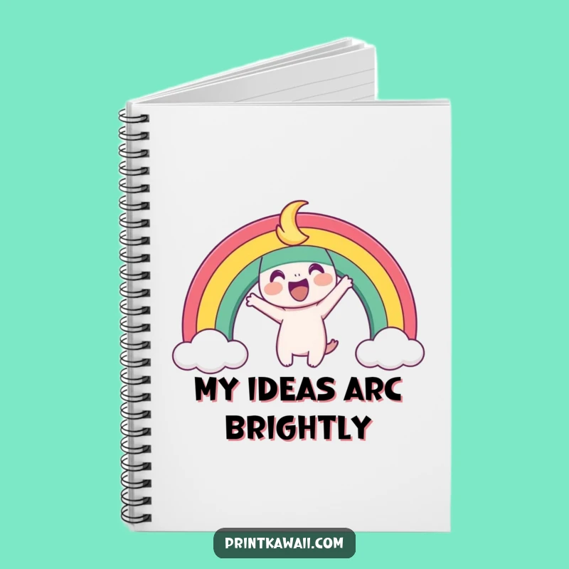 Funny Playful Rainbow Notebook - Jot Down Colorful Ideas, Great Funny Gift