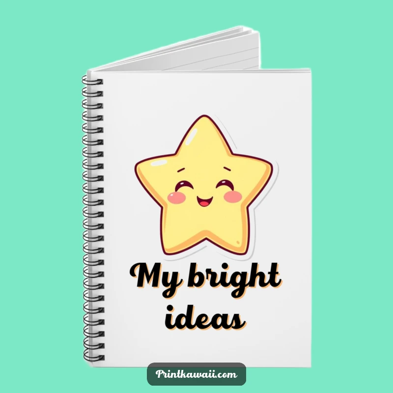 Funny Star Notebook: Jot Down Stellar Ideas - A Happy Organizer