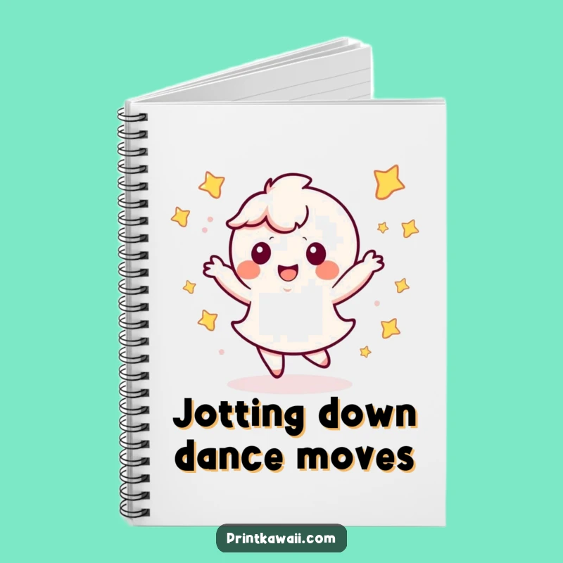 Funny Kawaii Dance Notebook: Starry Character Journal, Perfect Funny Gift