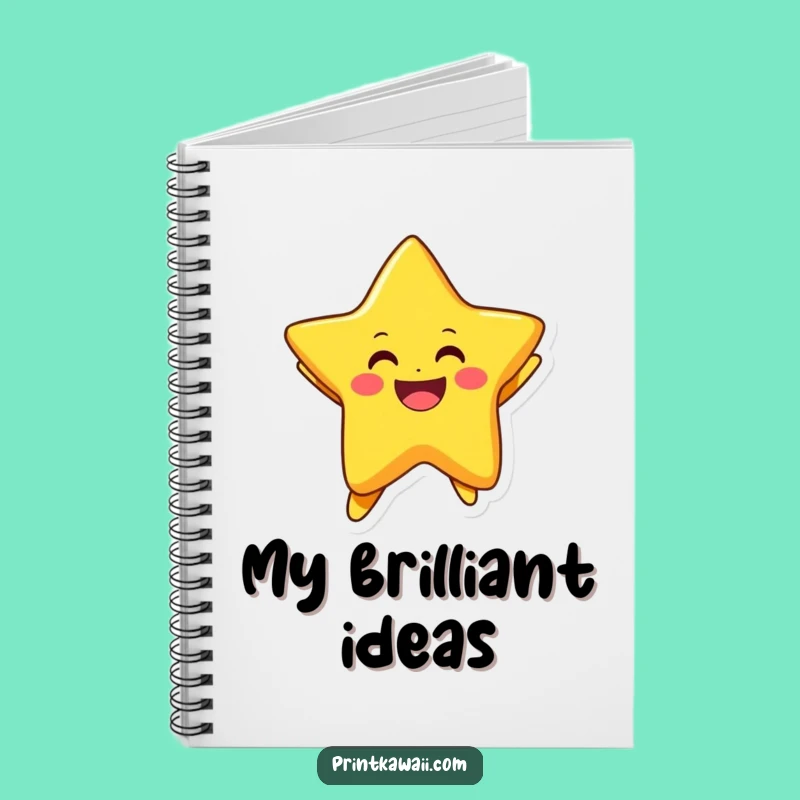 Funny Star Notebook: Joyful Jumping Character for Inspired Notes