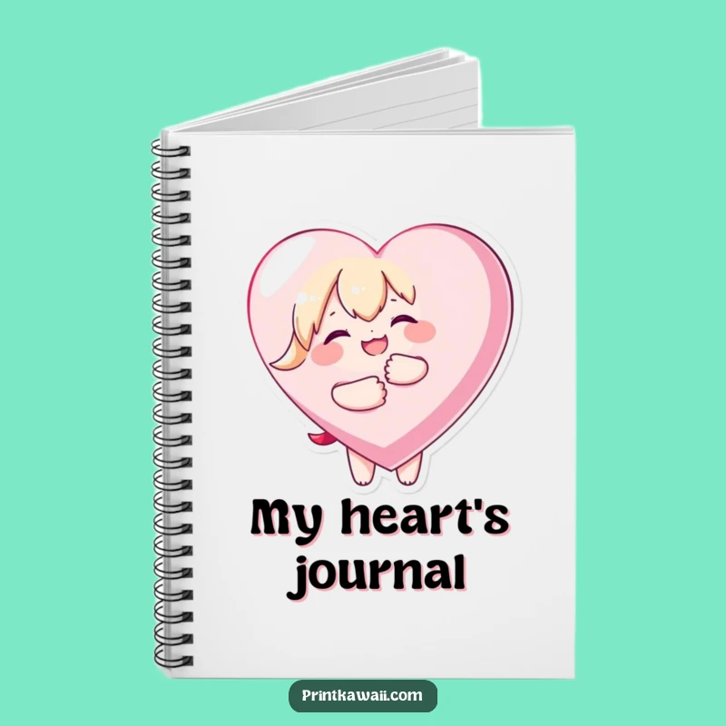 Funny Kawaii Love Notebook - Journal Your Heartfelt Thoughts